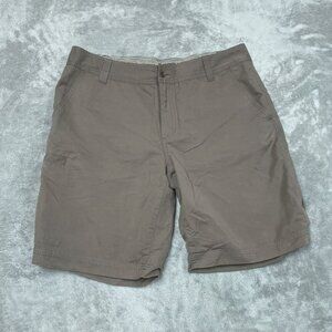 Royal Robbins Women L (10) Brown Casual Shorts Organic Cotton & Nylon Blend 6437